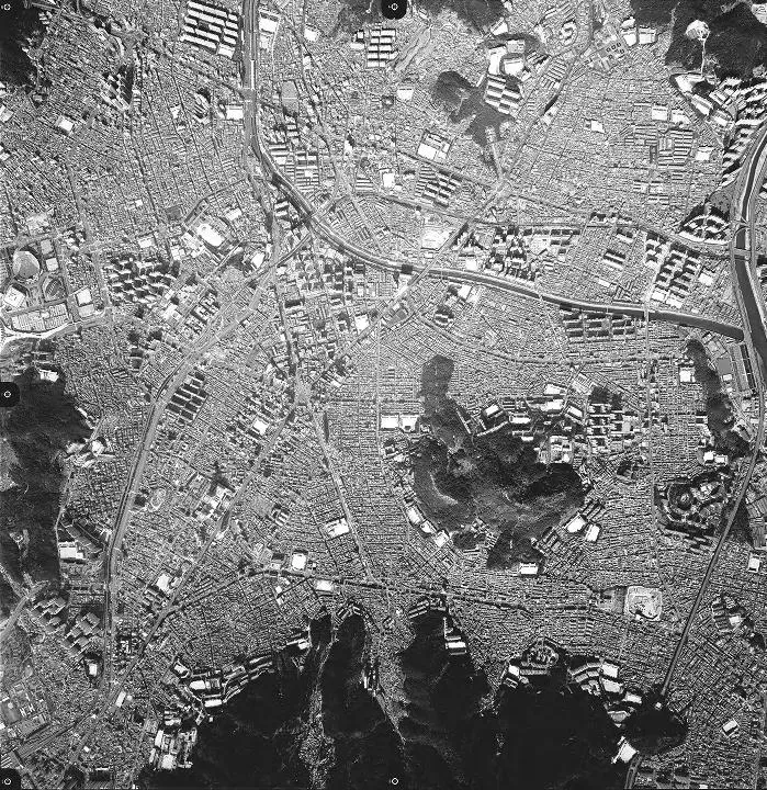 부산시 연제구-동래구(일부) 위성사진